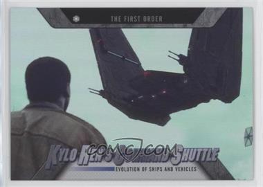 2016 Topps Star Wars Evolution - Evolution of Ships and Vehicles #EV-8 - The First Order - Kylo Ren's Command Shuttle