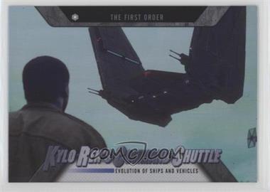 2016 Topps Star Wars Evolution - Evolution of Ships and Vehicles #EV-8 - The First Order - Kylo Ren's Command Shuttle