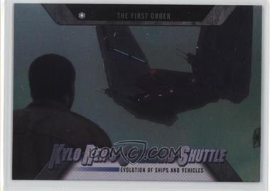 2016 Topps Star Wars Evolution - Evolution of Ships and Vehicles #EV-8 - The First Order - Kylo Ren's Command Shuttle