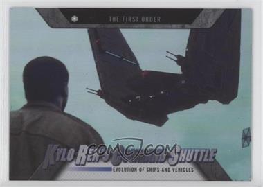 2016 Topps Star Wars Evolution - Evolution of Ships and Vehicles #EV-8 - The First Order - Kylo Ren's Command Shuttle