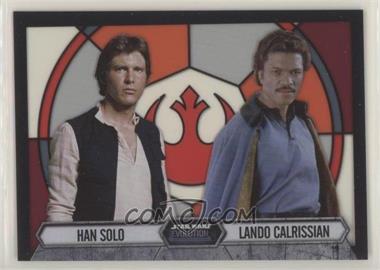 2016 Topps Star Wars Evolution - Stained Glass Pairings #2 - Han Solo, Lando Calrissian