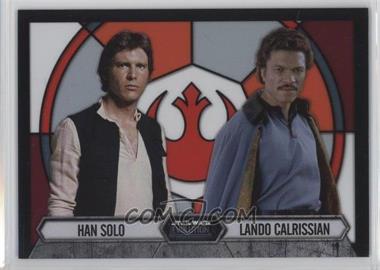 2016 Topps Star Wars Evolution - Stained Glass Pairings #2 - Han Solo, Lando Calrissian