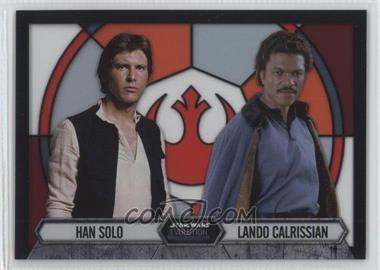 2016 Topps Star Wars Evolution - Stained Glass Pairings #2 - Han Solo, Lando Calrissian