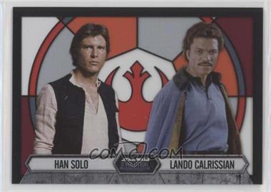 2016 Topps Star Wars Evolution - Stained Glass Pairings #2 - Han Solo, Lando Calrissian