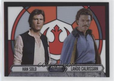 2016 Topps Star Wars Evolution - Stained Glass Pairings #2 - Han Solo, Lando Calrissian