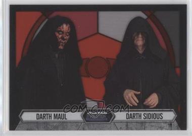 2016 Topps Star Wars Evolution - Stained Glass Pairings #4 - Darth Maul, Darth Sidious