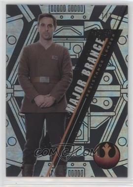 2016 Topps Star Wars High Tek - [Base] - Pattern 1 Black Galactic Diffractor #SW-80 - Form 2 - Major Brance /1