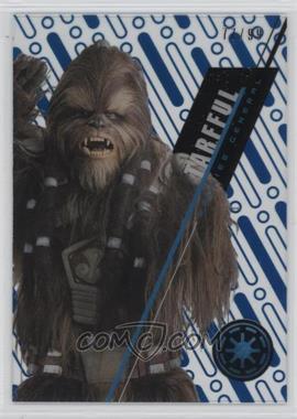 2016 Topps Star Wars High Tek - [Base] - Pattern 1 Blue Rainbow Foil #SW-19 - Form 1 - Tarfful /99