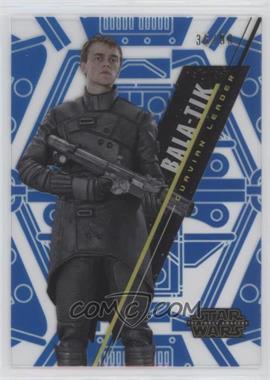 2016 Topps Star Wars High Tek - [Base] - Pattern 1 Blue Rainbow Foil #SW-71 - Form 2 - Bala-Tik /99