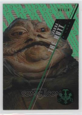 2016 Topps Star Wars High Tek - [Base] - Pattern 1 Green Cube Diffractor #SW-7 - Form 1 - Jabba the Hutt /10