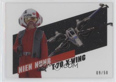 2016 Topps Star Wars High Tek - Pilots & Vehicles #PV-10 - Nien Nunb /50