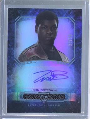 2016 Topps Star Wars Masterwork - Autographs - Rainbow Foil #_JOBO - John Boyega as Finn /50
