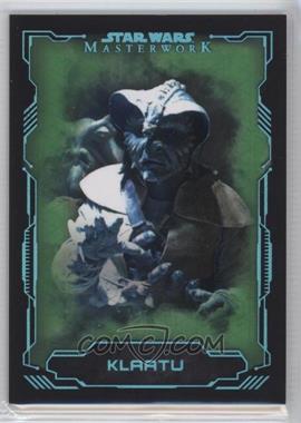 2016 Topps Star Wars Masterwork - [Base] - Green Metallic #55 - Klaatu /50