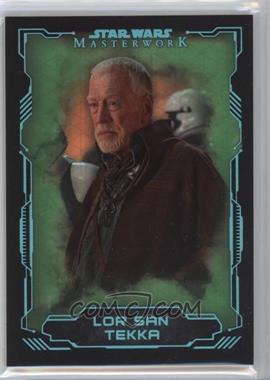 2016 Topps Star Wars Masterwork - [Base] - Green Metallic #74 - Lor San Tekka /50