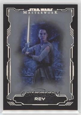 2016 Topps Star Wars Masterwork - [Base] - Silver Metallic #40 - Rey /99