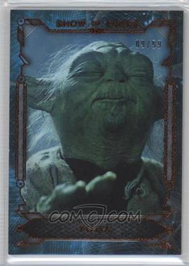 2016 Topps Star Wars Masterwork - Show of Force - Canvas #SF-4 - Yoda /99