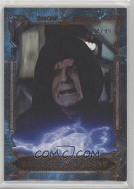 2016 Topps Star Wars Masterwork - Show of Force - Canvas #SF-8 - Emperor Palpatine /99