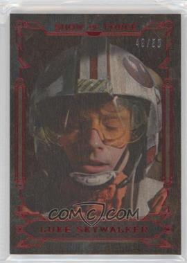 2016 Topps Star Wars Masterwork - Show of Force - Wood #SF-1 - Luke Skywalker /50