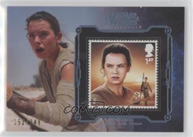 2016 Topps Star Wars Masterwork - Stamp Cards #_RE - Rey /249