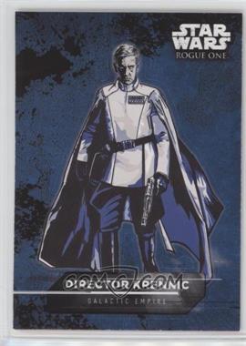 2016 Topps Star Wars: Rogue One: Mission Briefing - Character/Vehicle Sticker Set #15 - Director Krennic