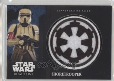 2016 Topps Star Wars: Rogue One: Mission Briefing - Manufactured Patches - Gray #7 - Shoretrooper /100