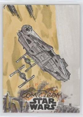 2016 Topps Star Wars: Rogue One: Mission Briefing - Sketch Cards #_ALMI - Alex Mines /1