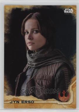 2016 Topps Star Wars: Rogue One Series 1 - [Base] - Gold Squad #1 - Jyn Erso /50