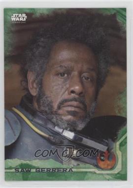 2016 Topps Star Wars: Rogue One Series 1 - [Base] - Green Squad #6 - Saw Gerrera