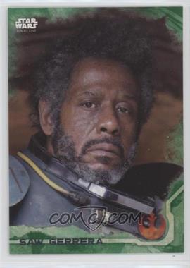 2016 Topps Star Wars: Rogue One Series 1 - [Base] - Green Squad #6 - Saw Gerrera