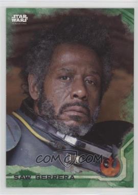 2016 Topps Star Wars: Rogue One Series 1 - [Base] - Green Squad #6 - Saw Gerrera