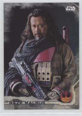 2016 Topps Star Wars: Rogue One Series 1 - [Base] - Grey Squad #3 - Baze Malbus /100