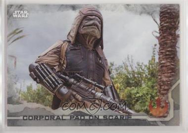 2016 Topps Star Wars: Rogue One Series 1 - [Base] - Grey Squad #34 - Corporal Pao On Scarif /100 [EX to NM]