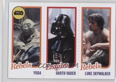 2016 Topps Star Wars TBT The Empire Strikes Back 1980 Basketball Design - Topps Online Exclusive [Base] #SW-3 - Yoda, Darth Vader, Luke Skywalker /989