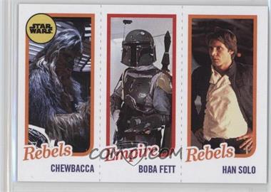 2016 Topps Star Wars TBT The Empire Strikes Back 1980 Basketball Design - Topps Online Exclusive [Base] #SW-4 - Chewbacca, Boba Fett, Han Solo /989