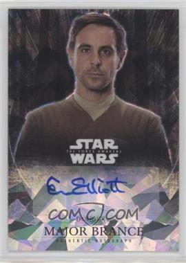 2016 Topps Star Wars: The Force Awakens Chrome - Autographs - Atomic Refractor #_EMEL - Emun Elliott as Major Brance /99