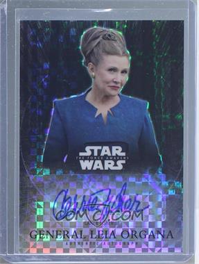 2016 Topps Star Wars: The Force Awakens Chrome - Autographs - X-Fractor #_CAFI - Carrie Fisher as General Leia Organa /25