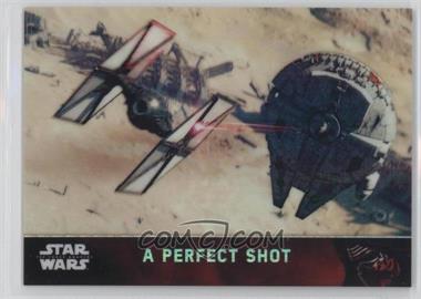 2016 Topps Star Wars: The Force Awakens Chrome - [Base] - Prism Refractor #37 - A Perfect Shot /99