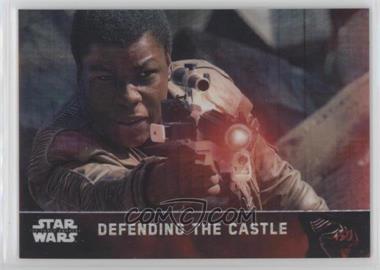 2016 Topps Star Wars: The Force Awakens Chrome - [Base] - Prism Refractor #59 - Defending the Castle /99