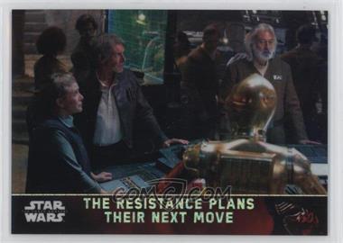 2016 Topps Star Wars: The Force Awakens Chrome - [Base] - Prism Refractor #78 - The Resistance Plans Their Next Move /99