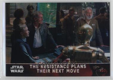2016 Topps Star Wars: The Force Awakens Chrome - [Base] - Prism Refractor #78 - The Resistance Plans Their Next Move /99