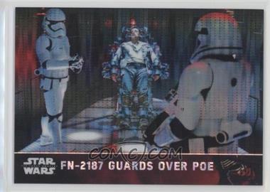 2016 Topps Star Wars: The Force Awakens Chrome - [Base] - Pulsar Refractor #15 - FN-2187 Guards Over Poe /10