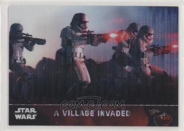 2016 Topps Star Wars: The Force Awakens Chrome - [Base] - Pulsar Refractor #4 - A Village Invaded /10