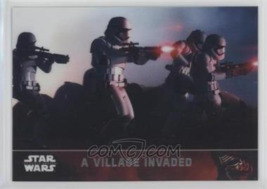 2016 Topps Star Wars: The Force Awakens Chrome - [Base] - Refractor #4 - A Village Invaded