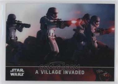 2016 Topps Star Wars: The Force Awakens Chrome - [Base] - Refractor #4 - A Village Invaded