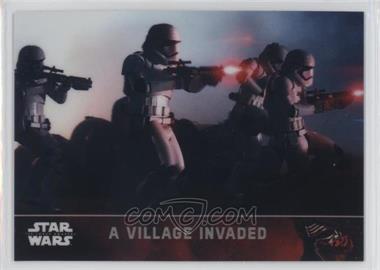 2016 Topps Star Wars: The Force Awakens Chrome - [Base] - Refractor #4 - A Village Invaded