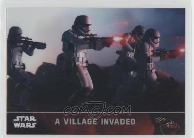 2016 Topps Star Wars: The Force Awakens Chrome - [Base] - Refractor #4 - A Village Invaded