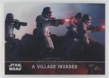 2016 Topps Star Wars: The Force Awakens Chrome - [Base] - Refractor #4 - A Village Invaded