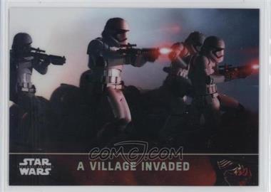 2016 Topps Star Wars: The Force Awakens Chrome - [Base] - Refractor #4 - A Village Invaded