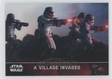 2016 Topps Star Wars: The Force Awakens Chrome - [Base] - Refractor #4 - A Village Invaded