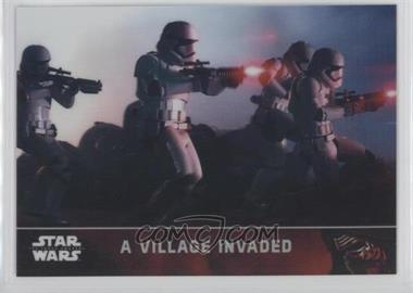 2016 Topps Star Wars: The Force Awakens Chrome - [Base] - Refractor #4 - A Village Invaded